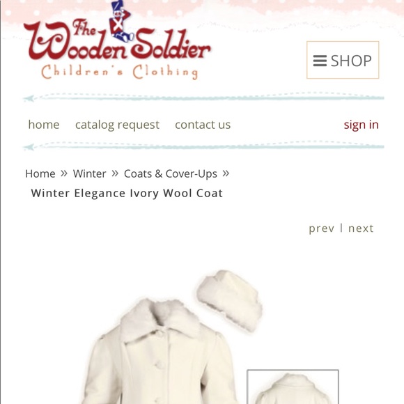 Girls luxurious Elegant Ivory winter faux coat&hat - Picture 7 of 7